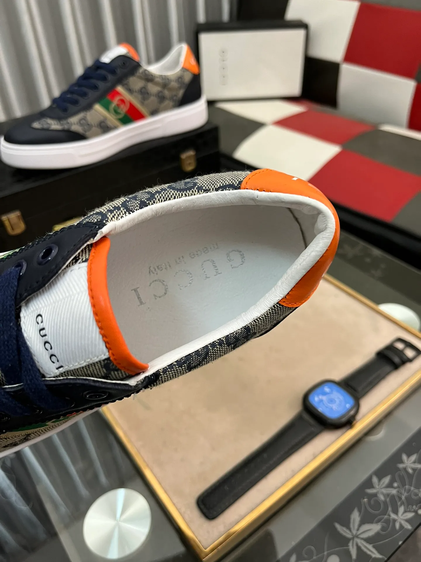Men's shoes 💰400⌚️⌚️《Gucci*》The latest hot-selling casual shoes, top brand [seduce] luxury~purchase, top~quality. [Strong] The upper is made of imported breathable mesh with material ➕ breathable sports lining (•) and fine workmanship. Original personalized fashionable soft rubber wear-resistant outsole, size: 38-443⃣️colors available